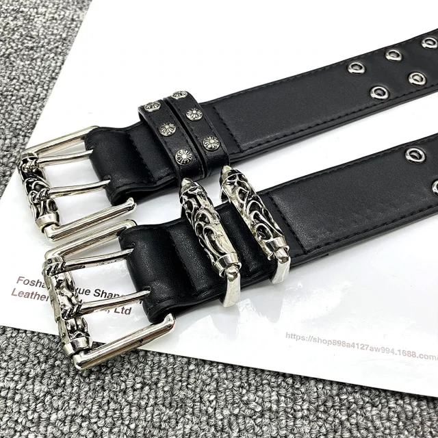 Ouyue Belts Black Belt with Multicolour Cross Appliques and Decorative Buckle product detail image 27