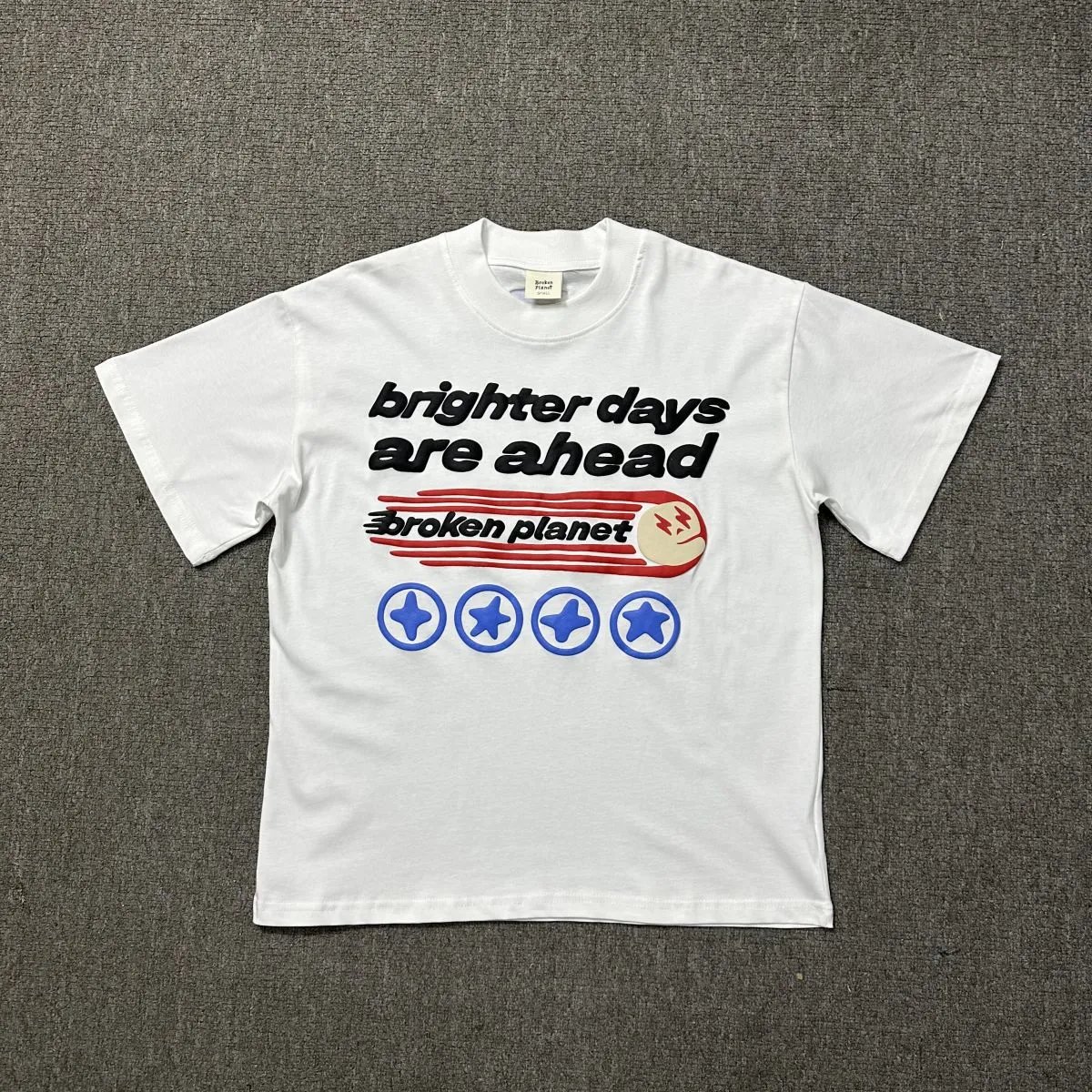 Broken Planet Brighter Days T-Shirt White Style 17