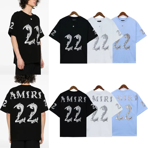 Amiri Bold Logo Neon Green T-Shirt - 43