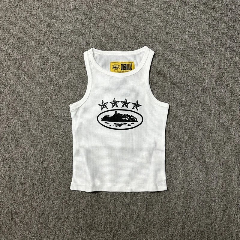 Guerillaz Alcatraz Star Logo Tank Top White