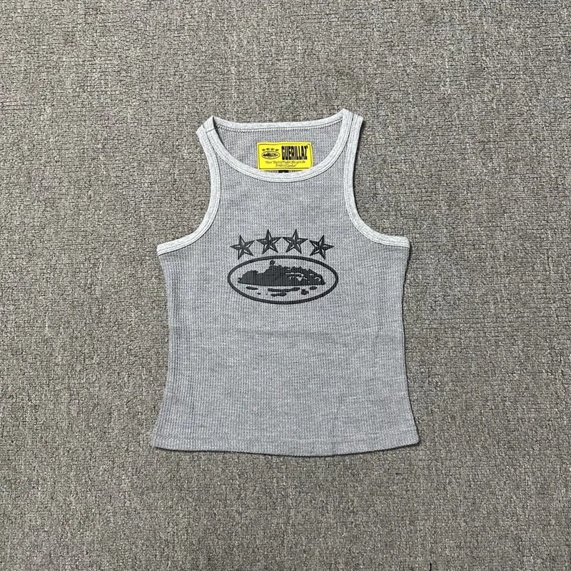 Guerillaz Alcatraz Star Logo Tank Top Grey