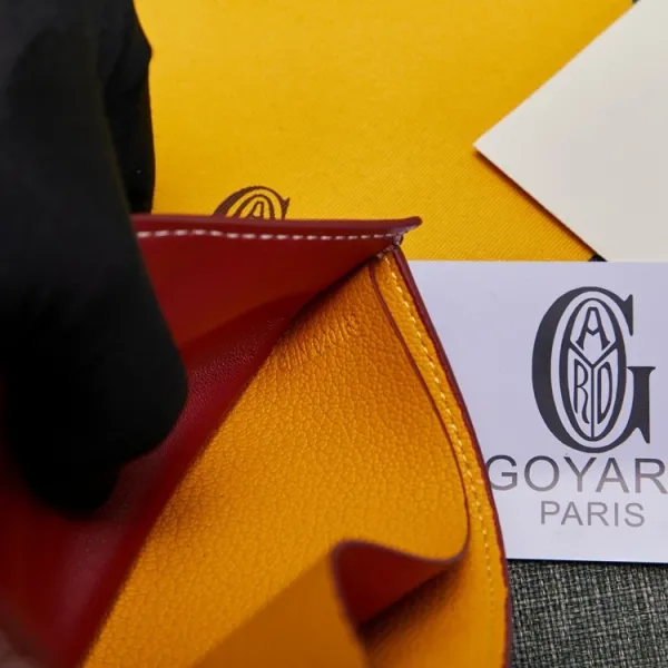 Goyard Saint Louis Bi-Fold Wallet Yellow Chevron - 17