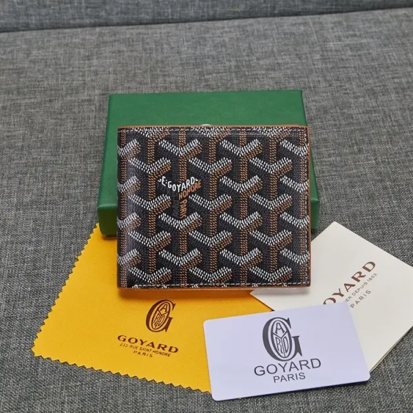 Goyard Saint Louis Bi-Fold Wallet Yellow Chevron - 33
