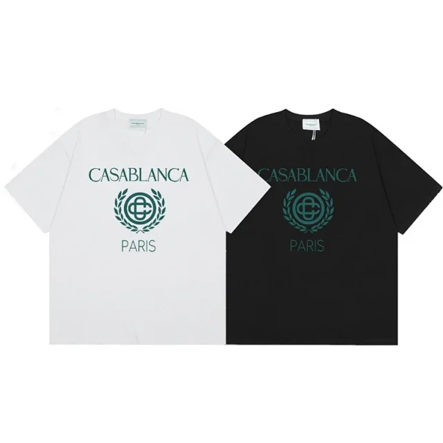 Casablanca T-Shirts Short-Sleeve Graphic Logo T-Shirt product detail image 17