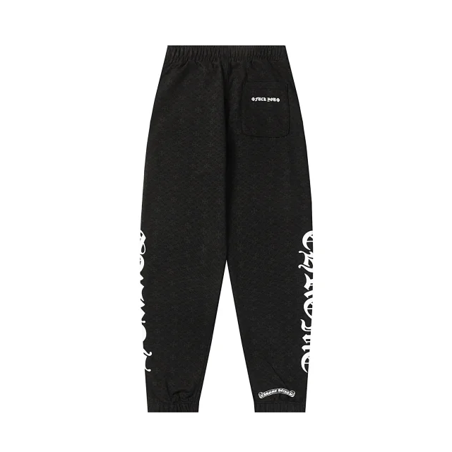 Chrome Hearts Trousers Drawstring jogger sweatpants with graphic prints product detail image 7
