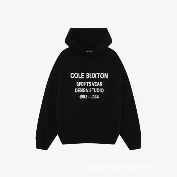 Cole Buxton Sports Wear Design Studio 1992–2024 Black Hoodie - 1