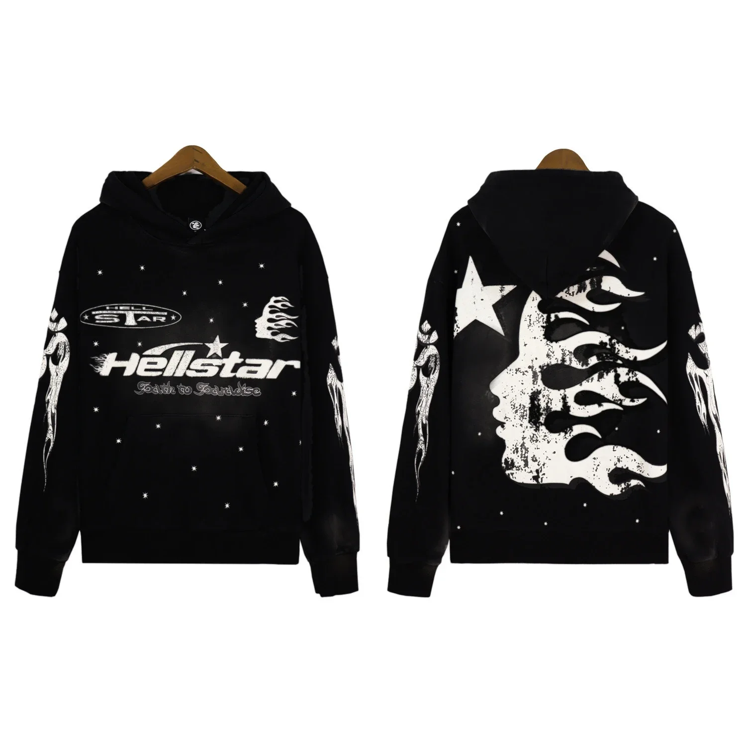 Hellstar Flame Portrait Hoodie