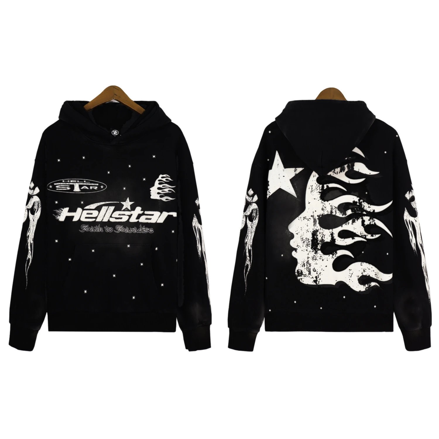[Pure Cotton Hoodie] DY-W02 Black