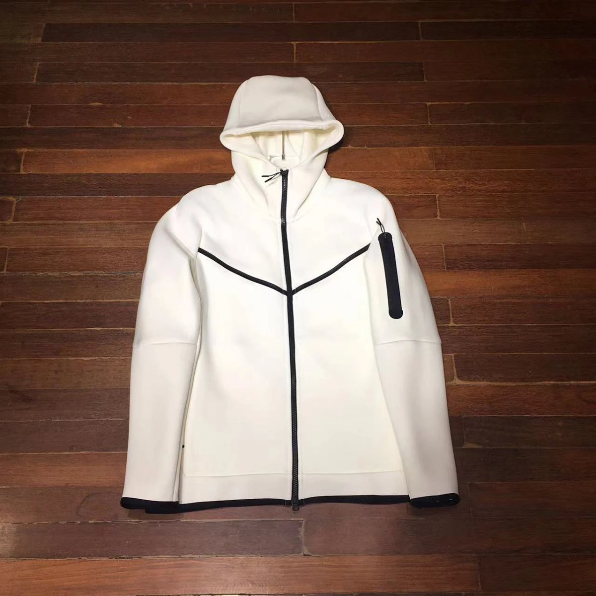 Nike Tech Fleece Hooded Jacket Army Green Outerwear product detail 9 in Litbuy spreadsheet finds