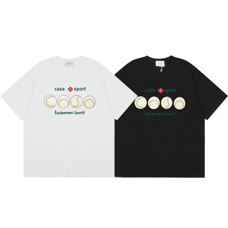 Casablanca Tennis Club Graphic T-Shirt Black - 3