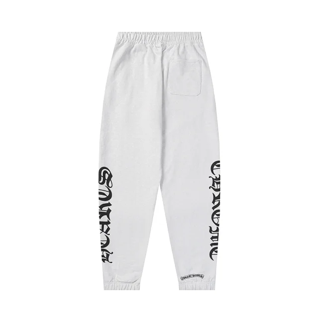 Chrome Hearts Trousers Drawstring jogger sweatpants with graphic prints product detail image 5