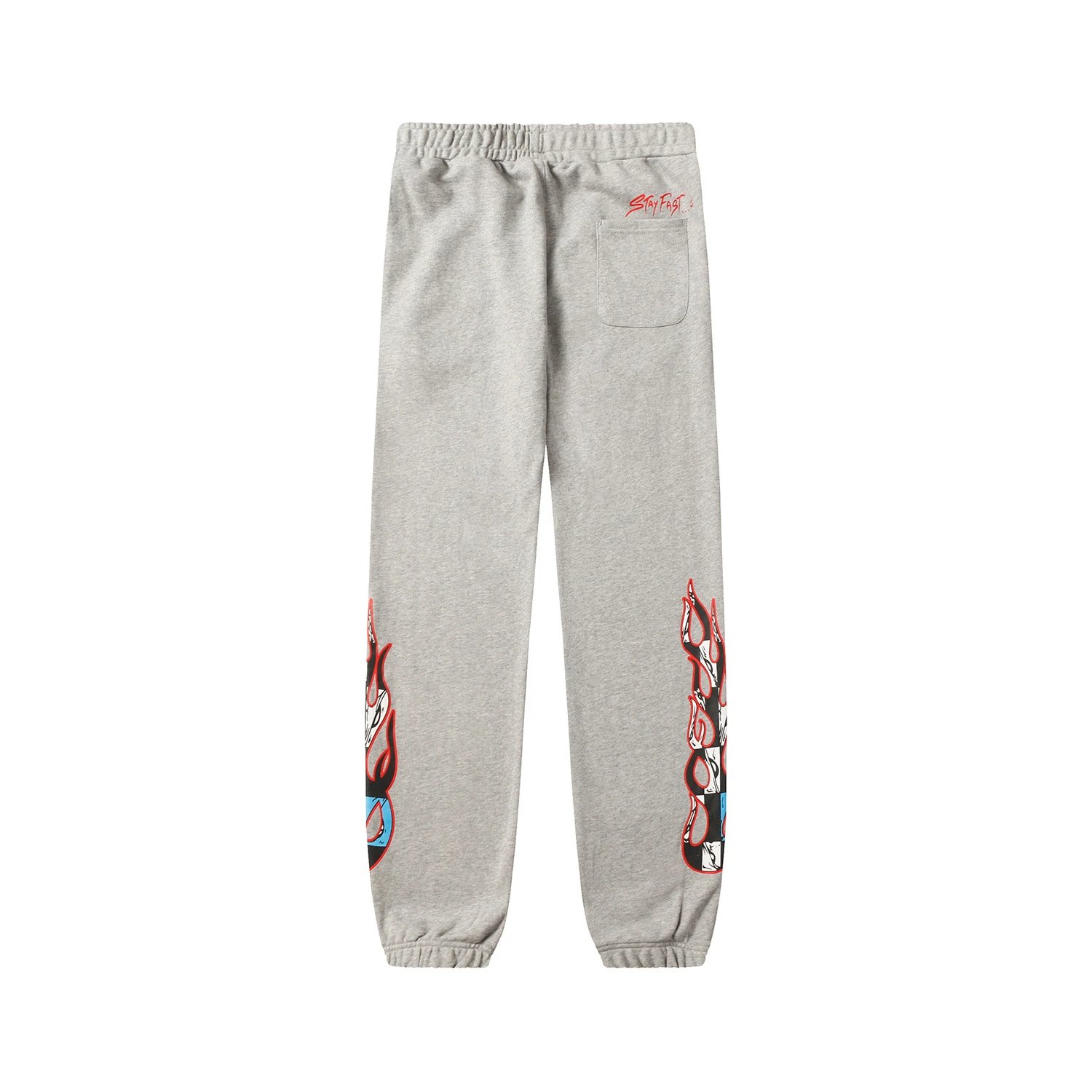 Chrome Hearts Flame Print Sweatpants Gray - 21