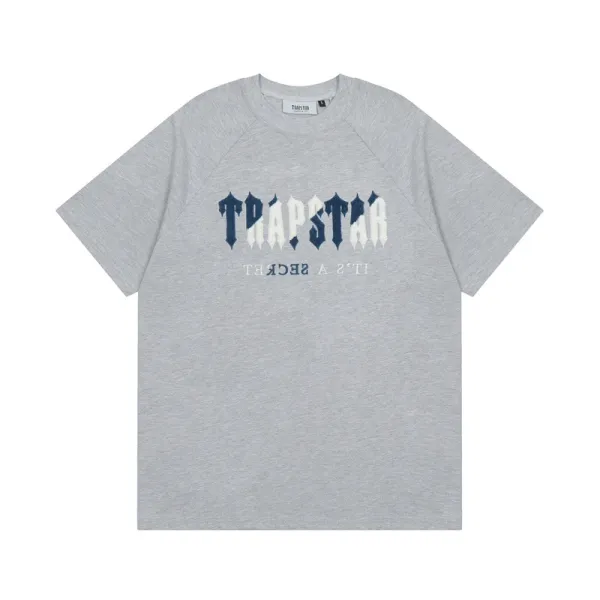 Trapstar Gothic Logo Graphic T-Shirt Gray - 36
