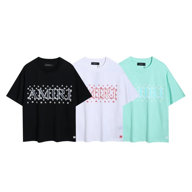 Amiri Bold Logo Black T-Shirt - 38