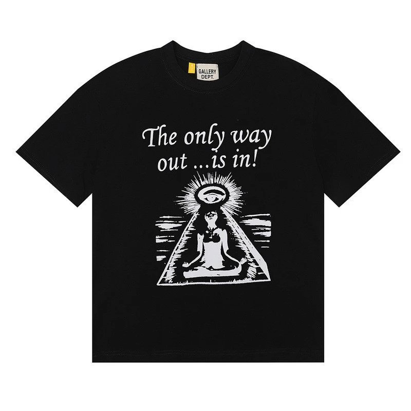 Gallery Dept Artistic Portrait Washed Black T-Shirt - 57