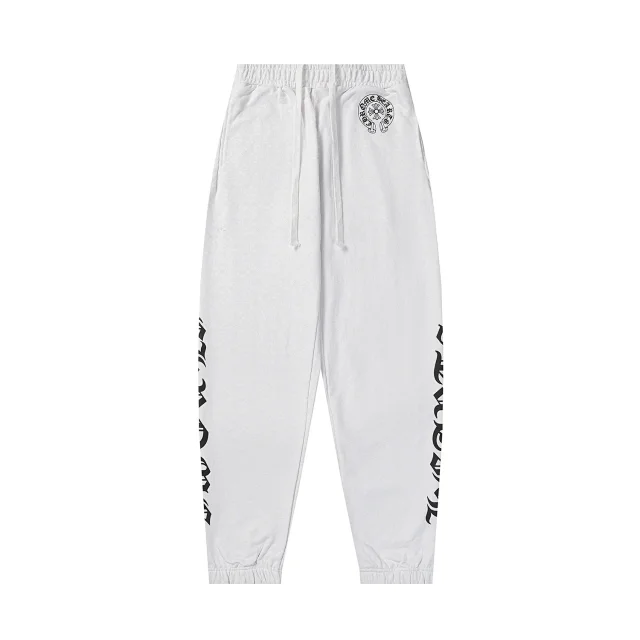 Chrome Hearts Trousers Drawstring jogger sweatpants with graphic prints product detail image 4