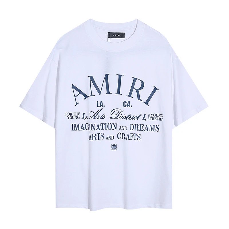 Amiri LA CA Arts District Graphic Tee White Navy