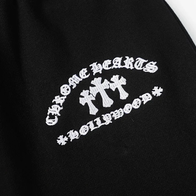 Chrome Hearts Trousers Drawstring jogger sweatpants with graphic prints product detail image 13
