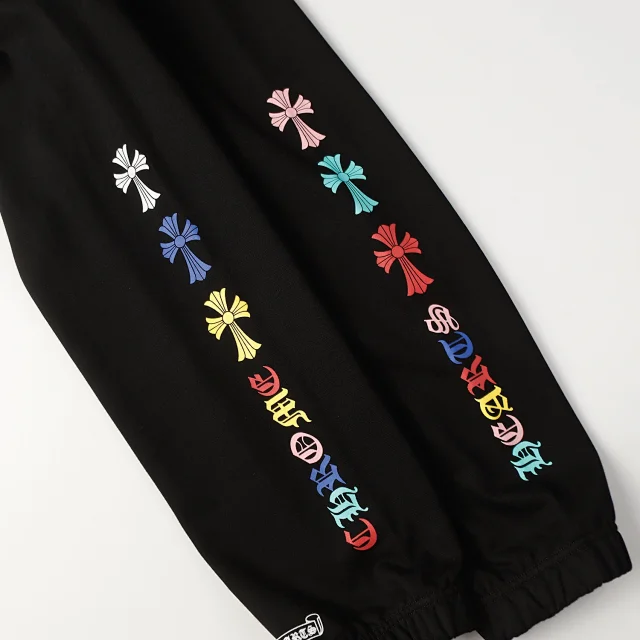 Chrome Hearts Trousers Drawstring jogger sweatpants with graphic prints product detail image 18