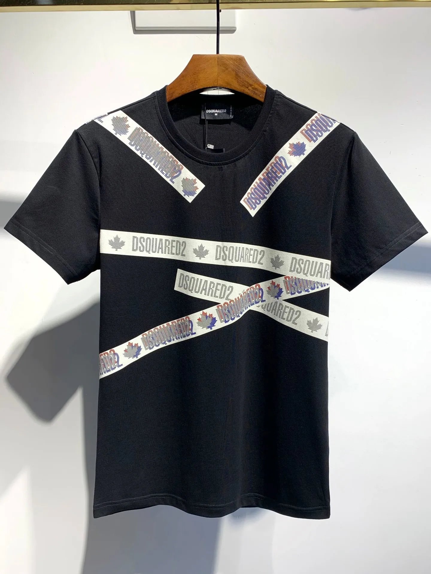 Dsquared2 Tape Logo Tee Black Multicolor