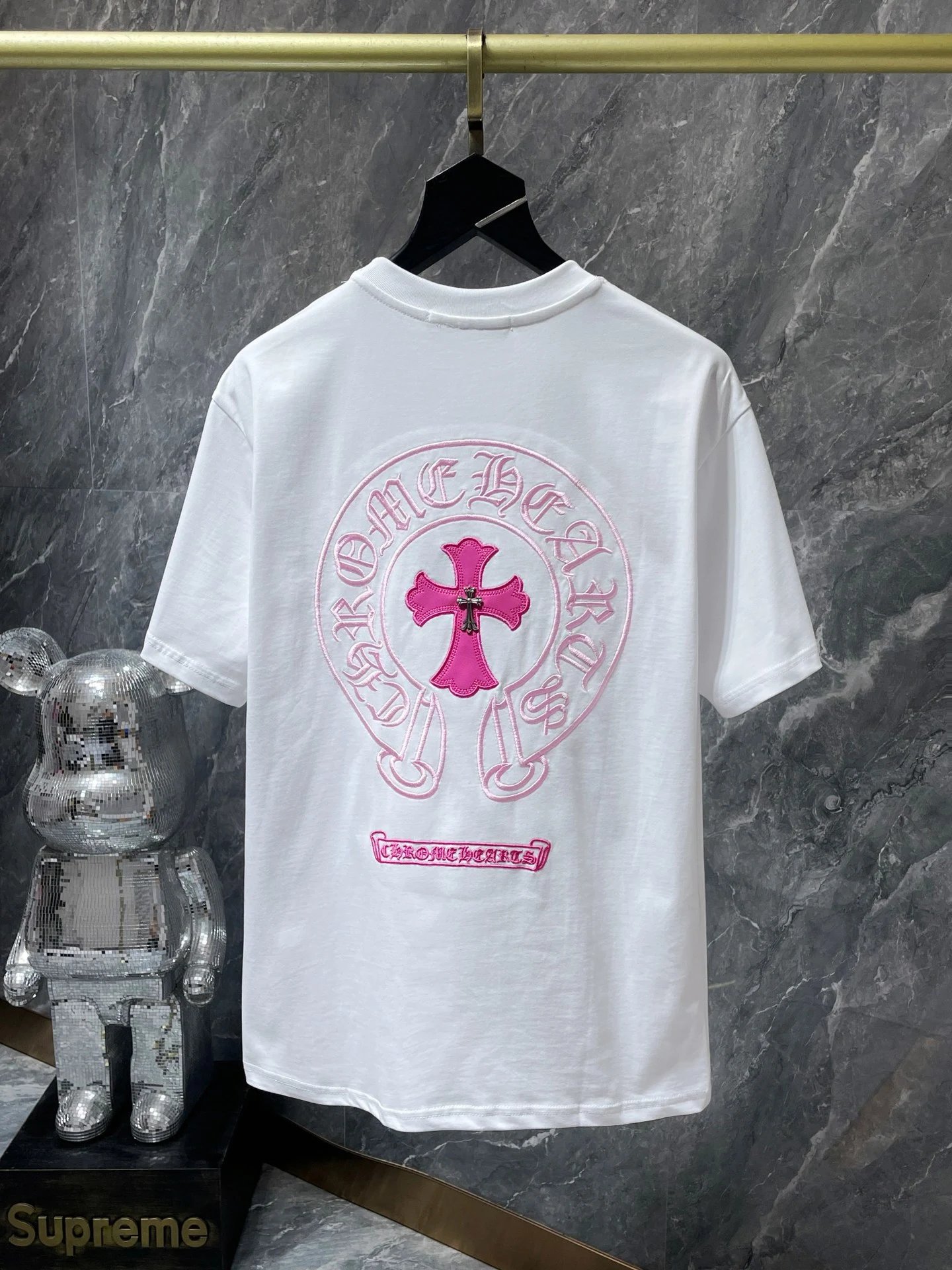 Chrome Hearts Horseshoe Cross Patch Tee White