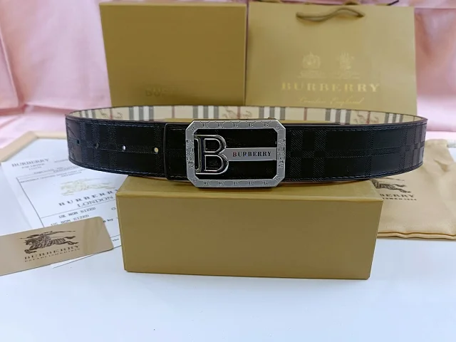Burberry Belts Check Pattern Equestrian Knight Buckle product detail image 13