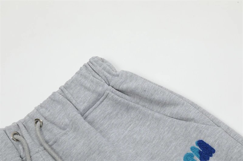 Pandora x Design Gray Graphic Print Sweat Shorts - 42