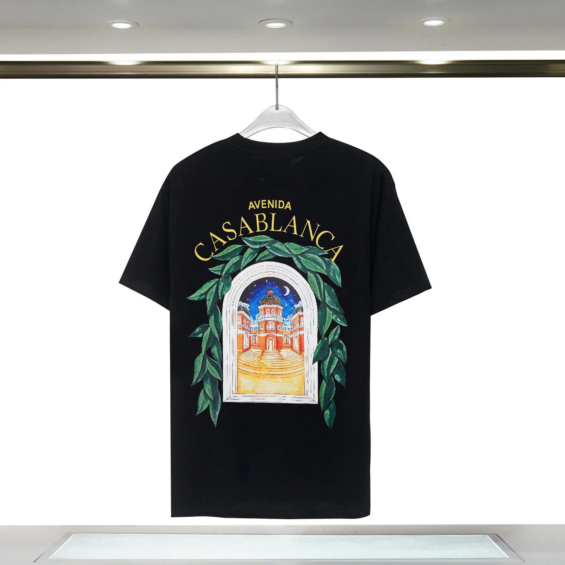 Casablanca Avenida Arch Print Tee Black