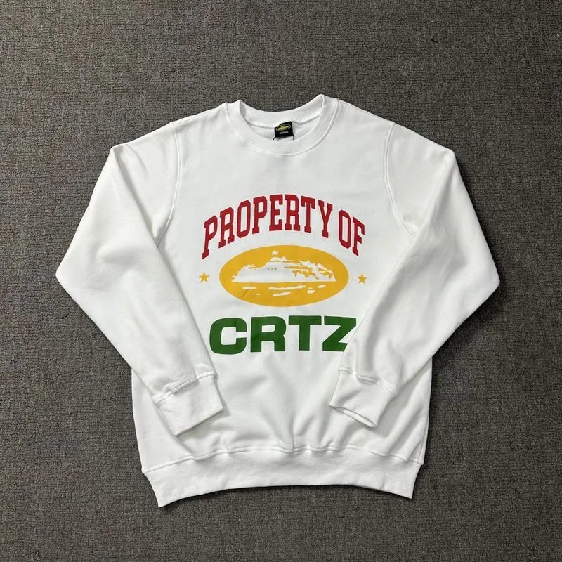 Cortez Rules The World White Graphic Hoodie - 47
