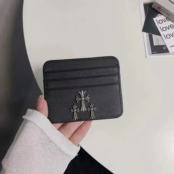 Chrome Hearts Triple Cross Black Leather Card Holder product listing in Litbuy spreadsheet finds