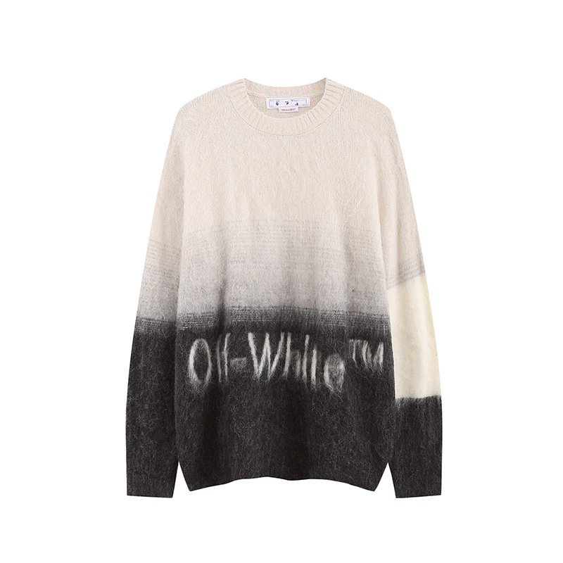 Off-White Gradient Mohair Sweater Pink Multicolor - 25