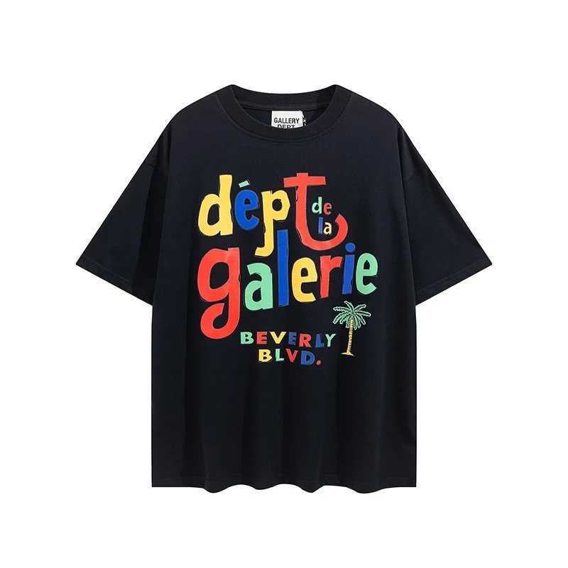 Gallery Dept Artistic Portrait Washed Black T-Shirt - 56