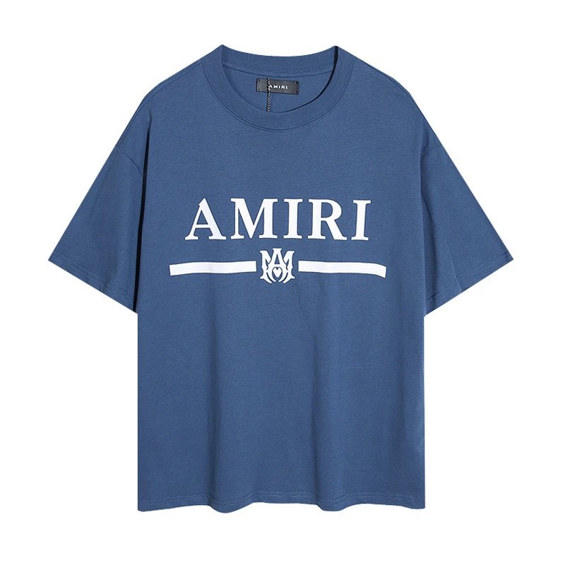 Amiri MA Bar Logo Tee Blue