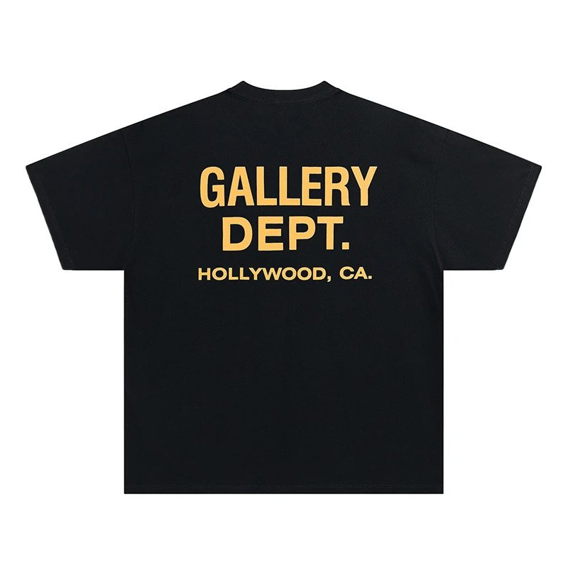 Black with Yellow Text