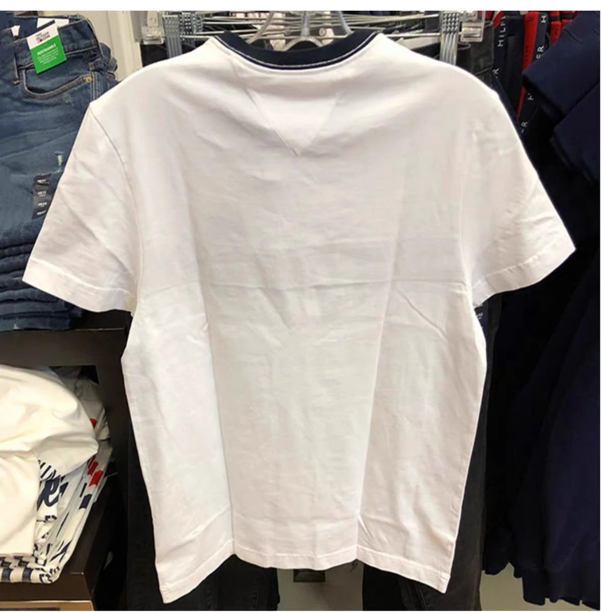 Tommy Hilfiger Bold Stripe Navy T-Shirt - 8