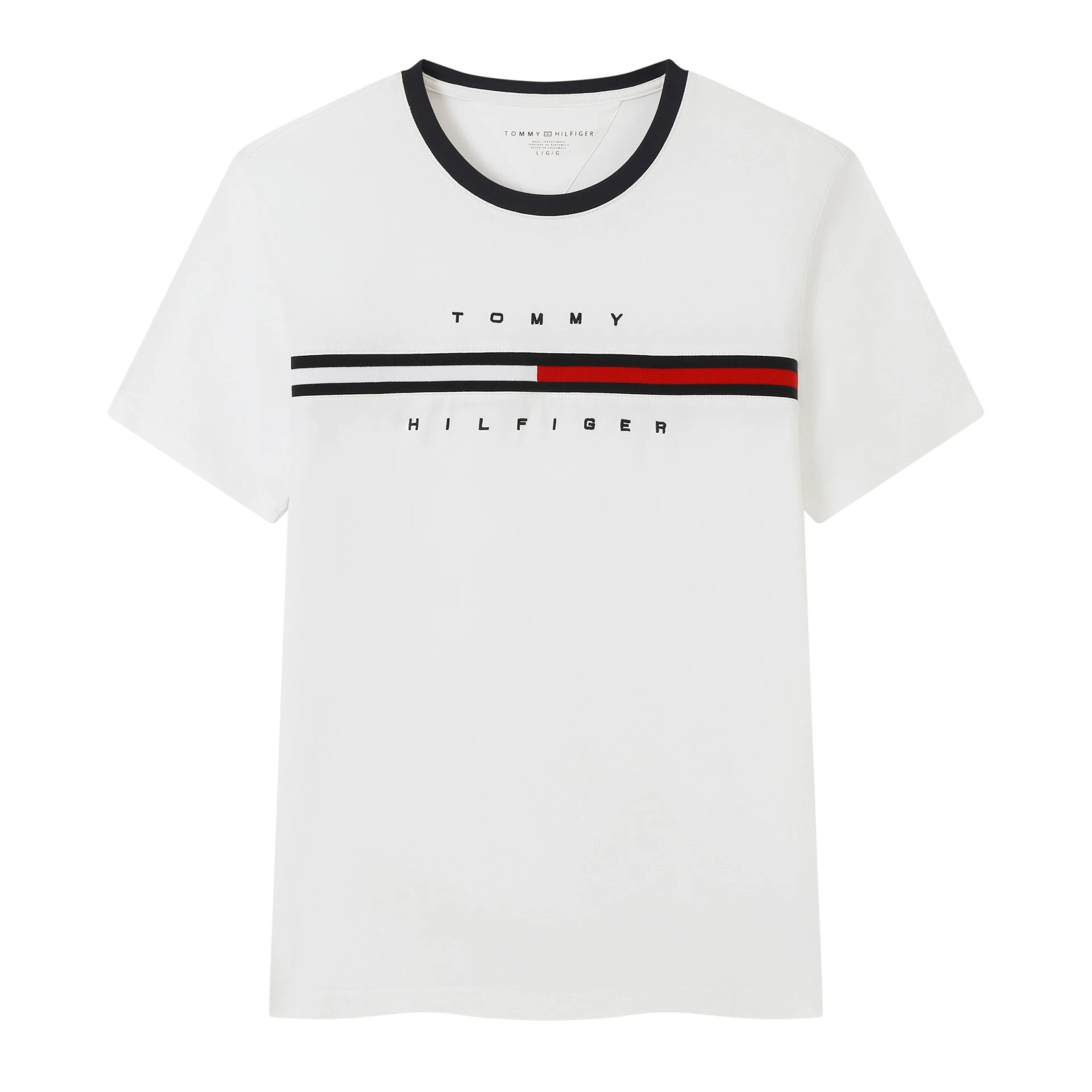 Tommy Hilfiger Bold Stripe Navy T-Shirt - 12