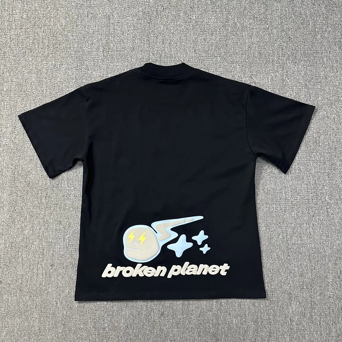 Design Trapped in Time Graphic Oversized T-Shirt Navy - 25