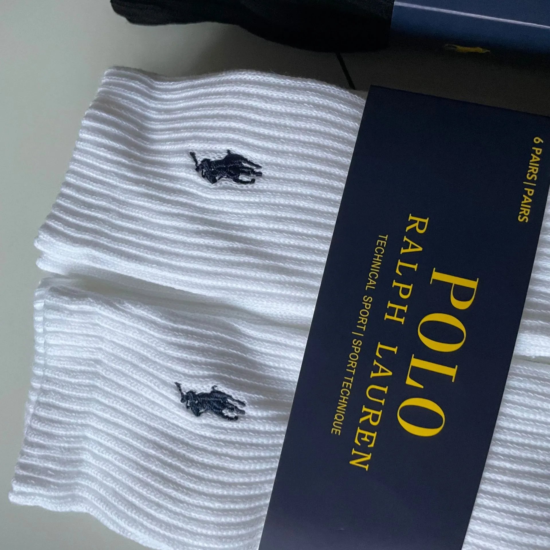 Polo Ralph Lauren Classic Crew Socks Black - 17