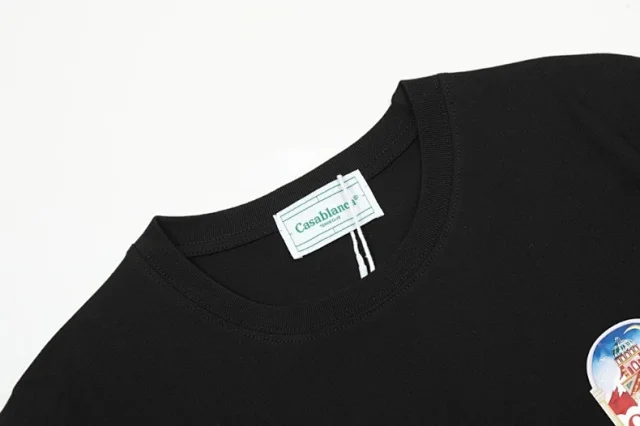 Casablanca T-Shirts Short-Sleeve Graphic Logo T-Shirt product detail image 25