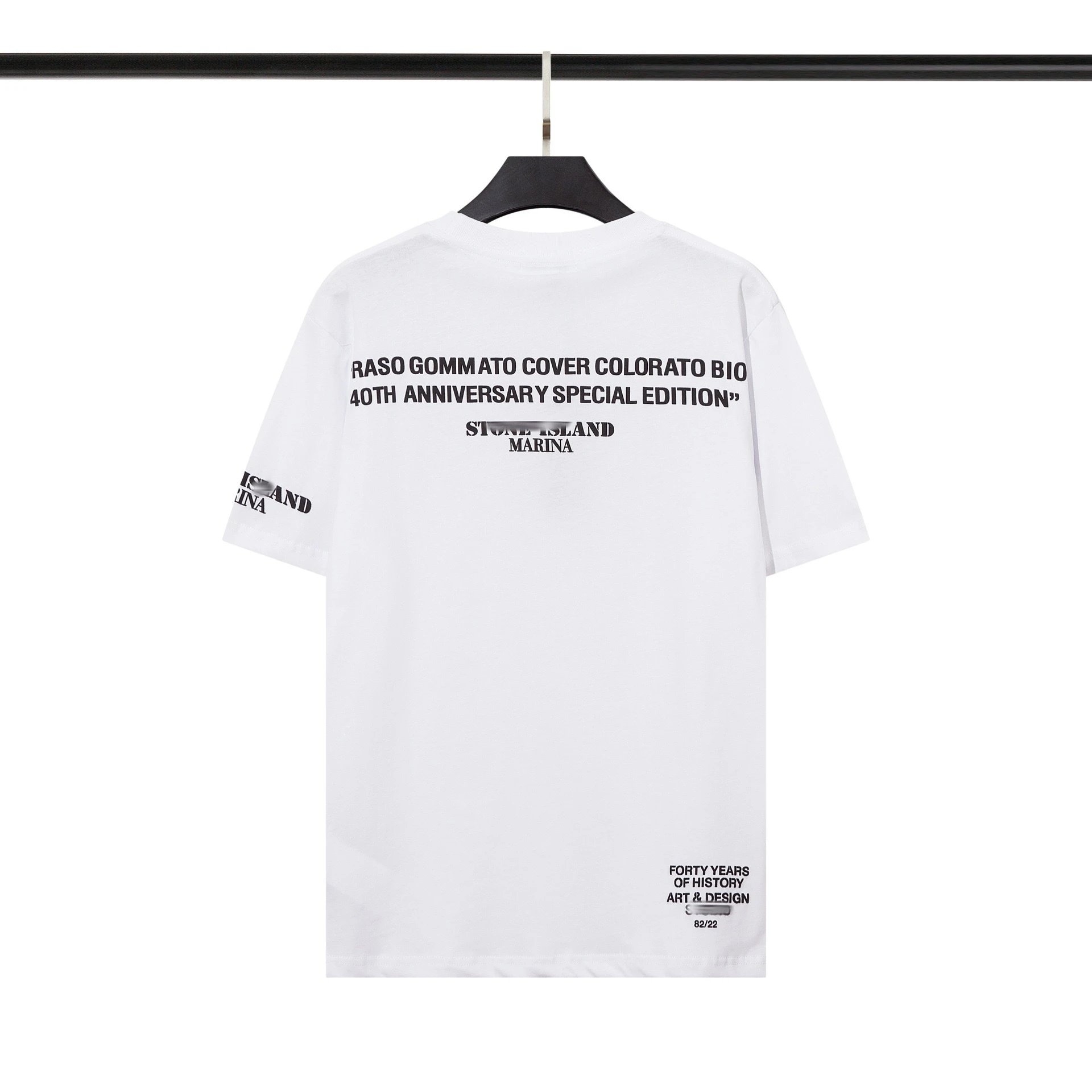 Stone Island Black Compass Patch T-Shirt - 6