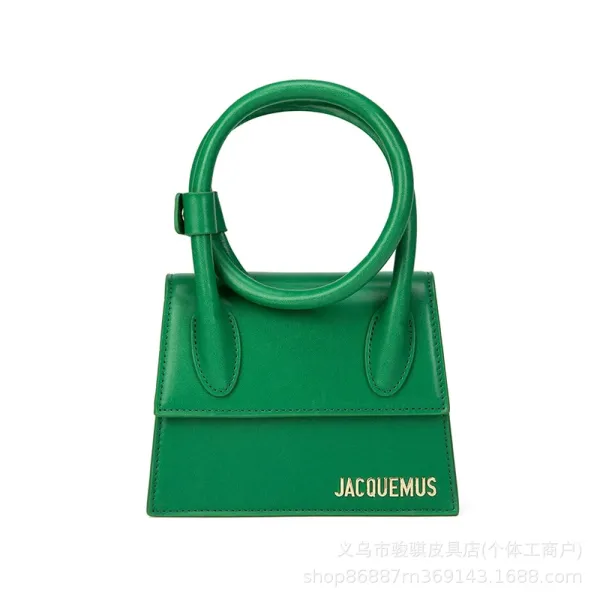 Jacquemus Le Chiquito Green Leather Handbag - 1
