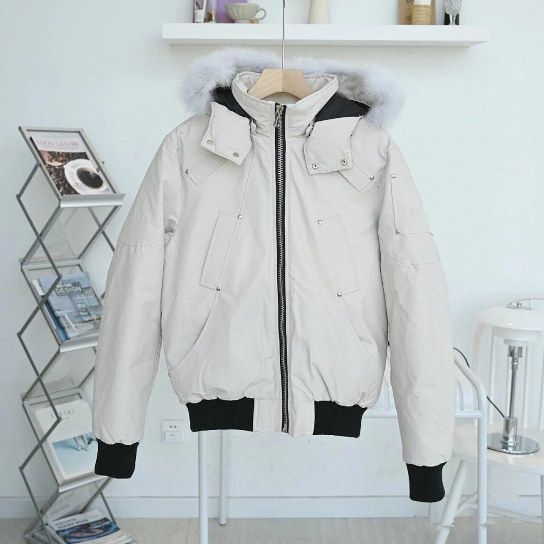 Design Red Parka with Faux Fur Hood and Snap-Flap Pockets Down Jacket product detail 9 in Litbuy spreadsheet finds