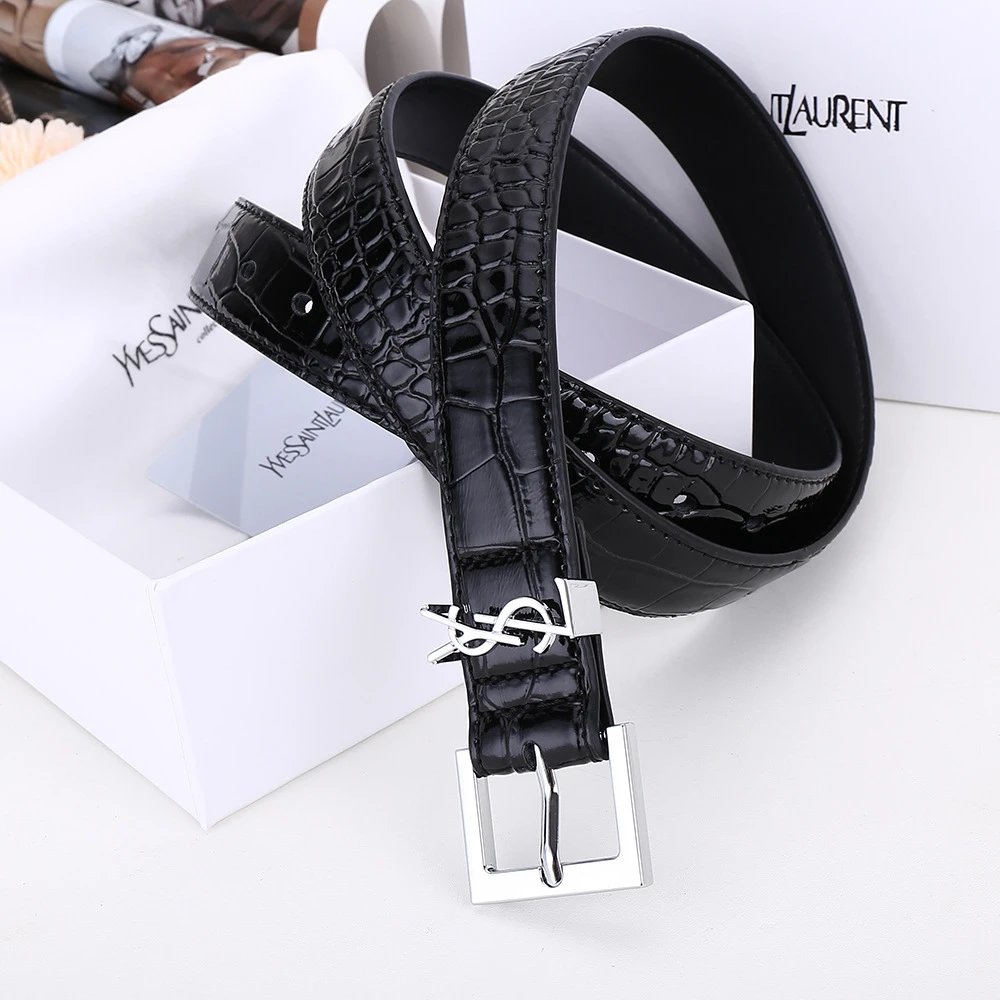 3.0 Black with Silver Buckle