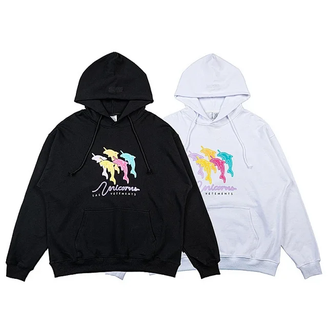 Vetements Hoodies & Sweatshirts Graphic Print Pullover Hoodie product detail image 92