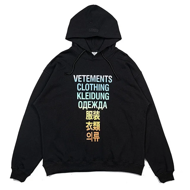 Vetements Hoodies & Sweatshirts Graphic Print Pullover Hoodie product detail image 100
