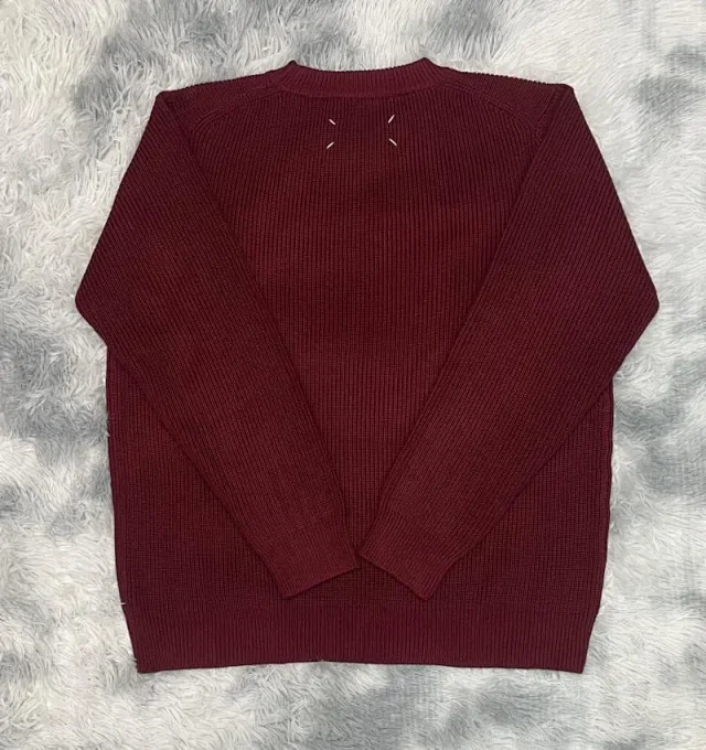Maison Margiela Knitwear Ribbed Crewneck Knit Sweater product detail image 4