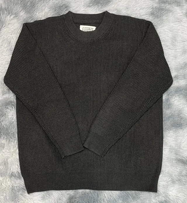 Maison Margiela Knitwear Ribbed Crewneck Knit Sweater product detail image 11