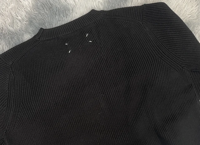 Maison Margiela Knitwear Ribbed Crewneck Knit Sweater product detail image 9