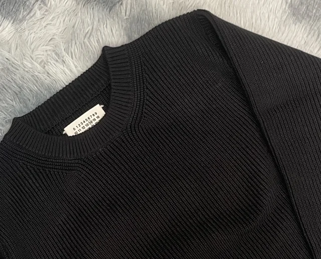 Maison Margiela Knitwear Ribbed Crewneck Knit Sweater product detail image 6