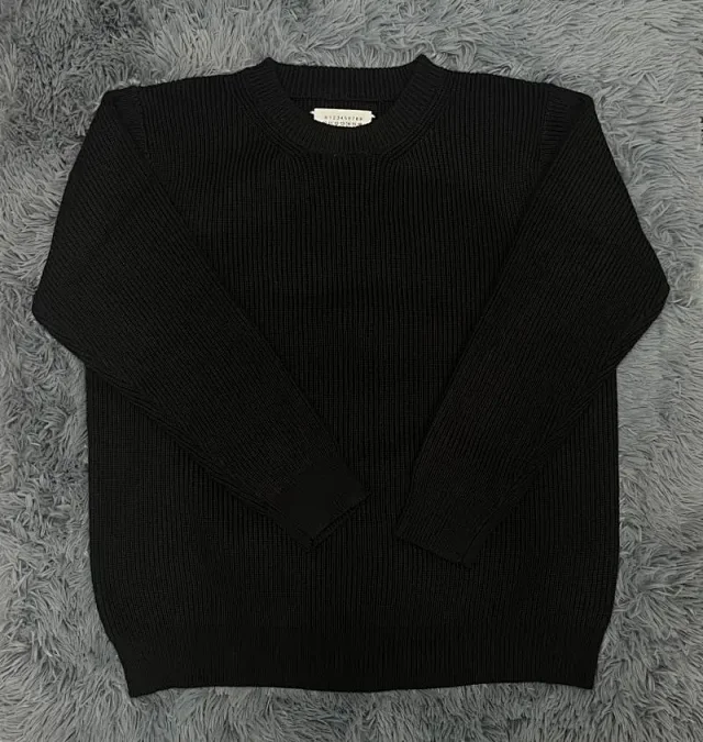 Maison Margiela Knitwear Ribbed Crewneck Knit Sweater product detail image 8